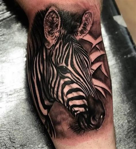 zebra tattoo and piercing